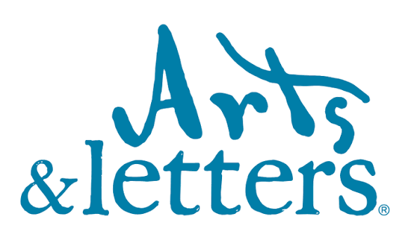 Logo with arts and letters wording